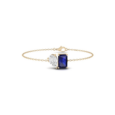 Toi et Moi Tia Bracelet in Sapphire - 1.2 carat