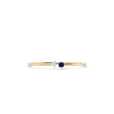 Toi et Moi Mia Bangle in Sapphire - 1 carat