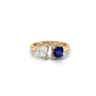 Toi et Moi Mia Ring in Sapphire - 1 carat