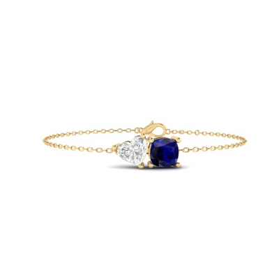 Toi et Moi Mia Bracelet in Sapphire - 1 carat
