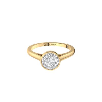 Round Soli Ring in Bezel - 1 carat