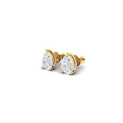 Pear Soli Earrings - 1 carat