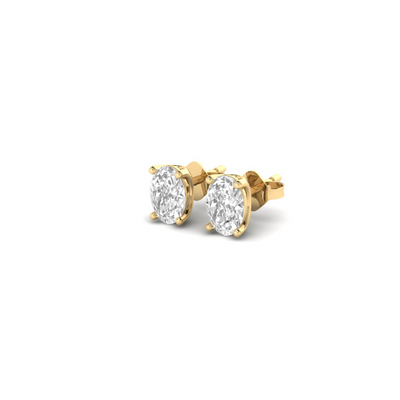 Oval Soli Earrings - 1 carat
