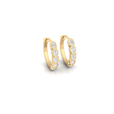 Multi-cut Ever Hoops - 0.5 carat