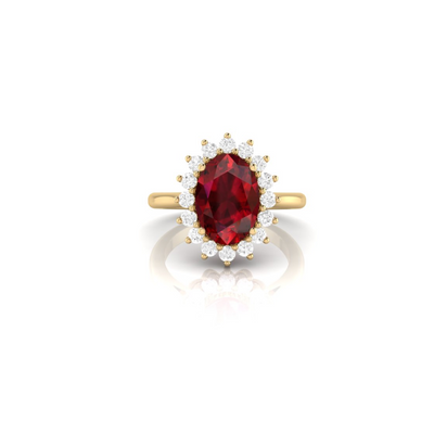 Rouge Aura Ring - 3 carats