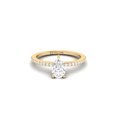 Pear Sweet Soli Ring - 0.5 carat