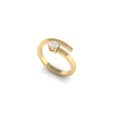 Aabha Spiral Ring - 0.25 carats