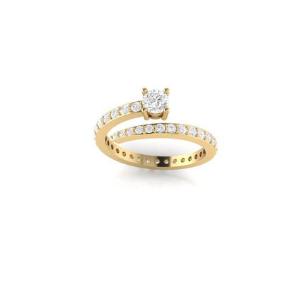 Iris Spiral Ring - 0.9 carat