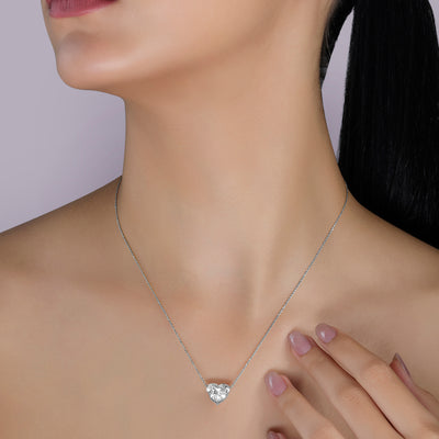 Mega Heart Drop Necklace - 3 carats