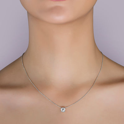 Round Drop Pendant - 1 carat