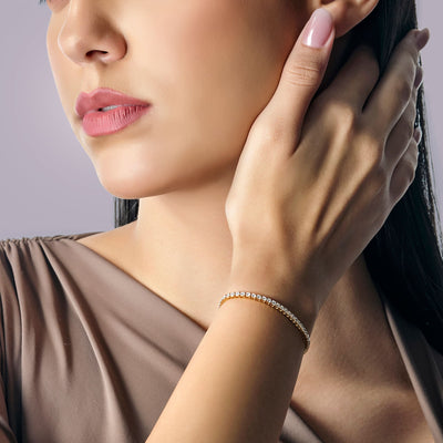 Game On Bracelet in Yellow Gold - 2.9 carats