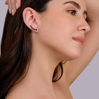 Firetrail Earrings - 2.7 carats