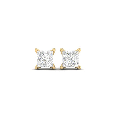 Princess Soli Earrings - 3 carat