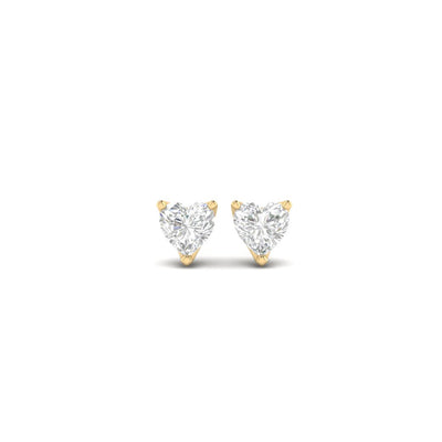 Heart Soli Earrings - 1 carat