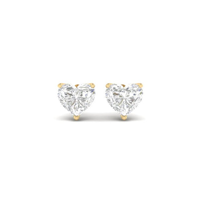 Heart Soli Earrings - 3 carat