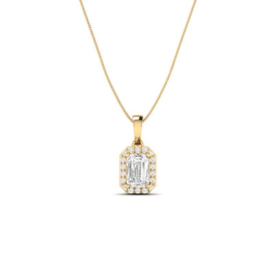 Emerald-cut Aura Pendant - 0.6 carat