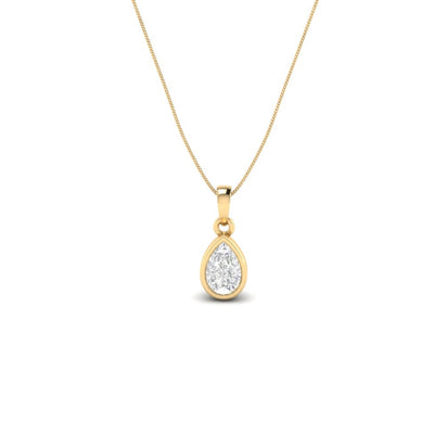 Pear Frame It Pendant - 0.5 carat