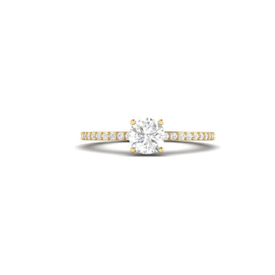 Round Sweet Soli Ring - 0.5 carat