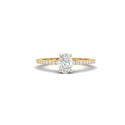 Oval Sweet Soli Ring - 0.5 carat