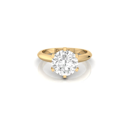 Round Mega Soli Ring - 2.2 carats