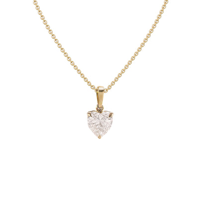Heart Drop Pendant - 1 carat