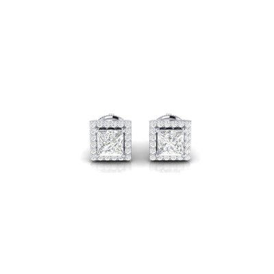 Square Aura Earrings - 0.7 carat