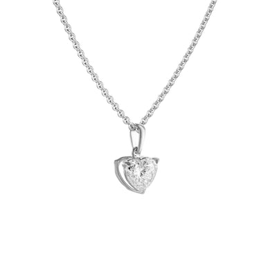 Heart Drop Pendant - 1 carat
