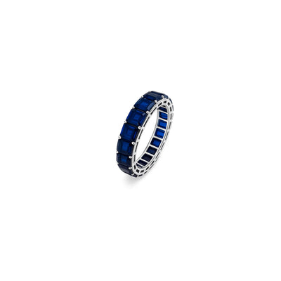 Blue Sapphire Forever and Ever Ring - 6.6 carats
