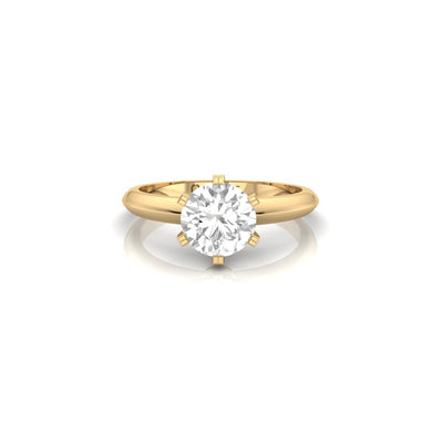 Round Soli Ring - 1 carat