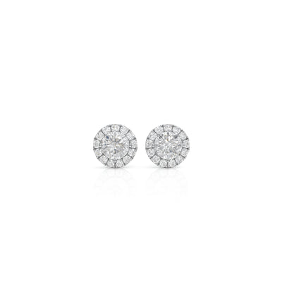 Round Aura Earrings - 0.4 carat