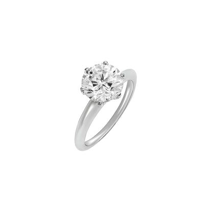 Round Mega Soli Ring - 2.2 carats