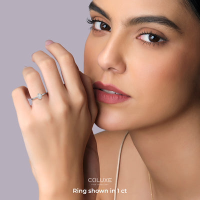 Oval Soli Ring in Bezel - 1 carat