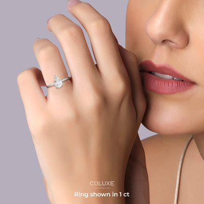 Pear Sweet Soli Ring - 1 carat