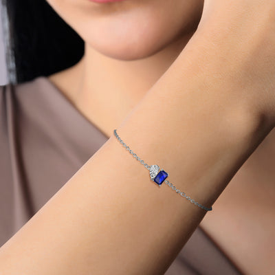 Toi et Moi Tia Bracelet in Sapphire - 1.2 carat