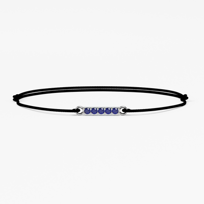 Sapphire Bar String Bracelet